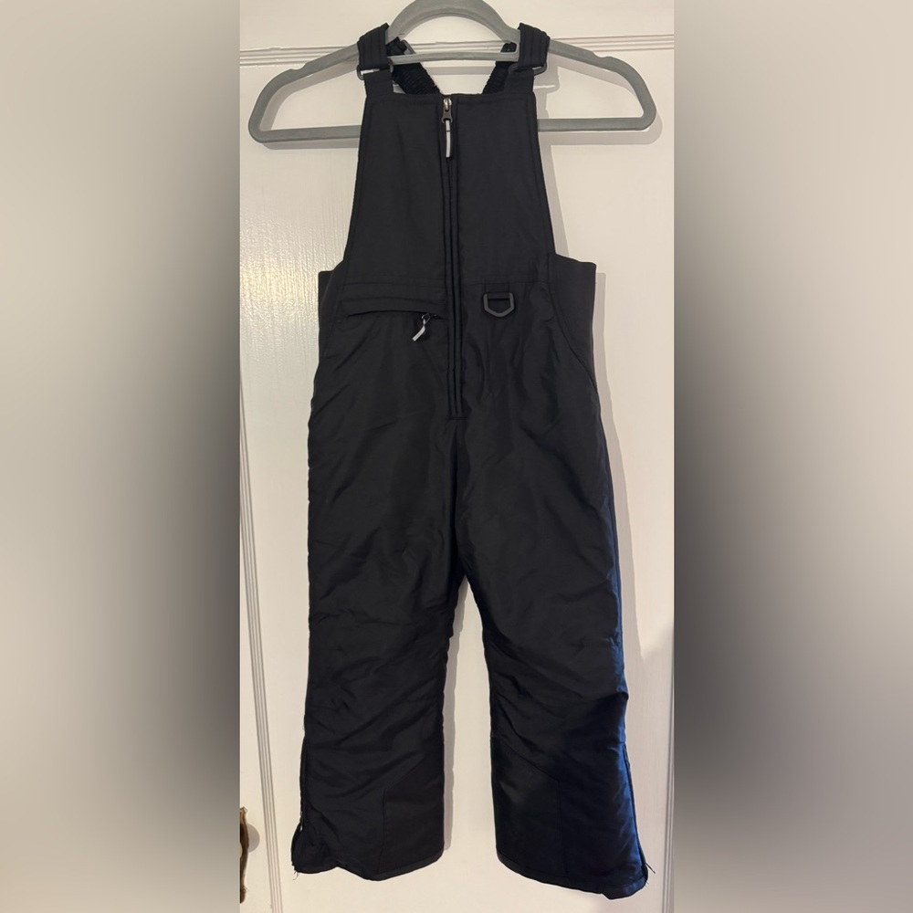Kids Black Snow Bib